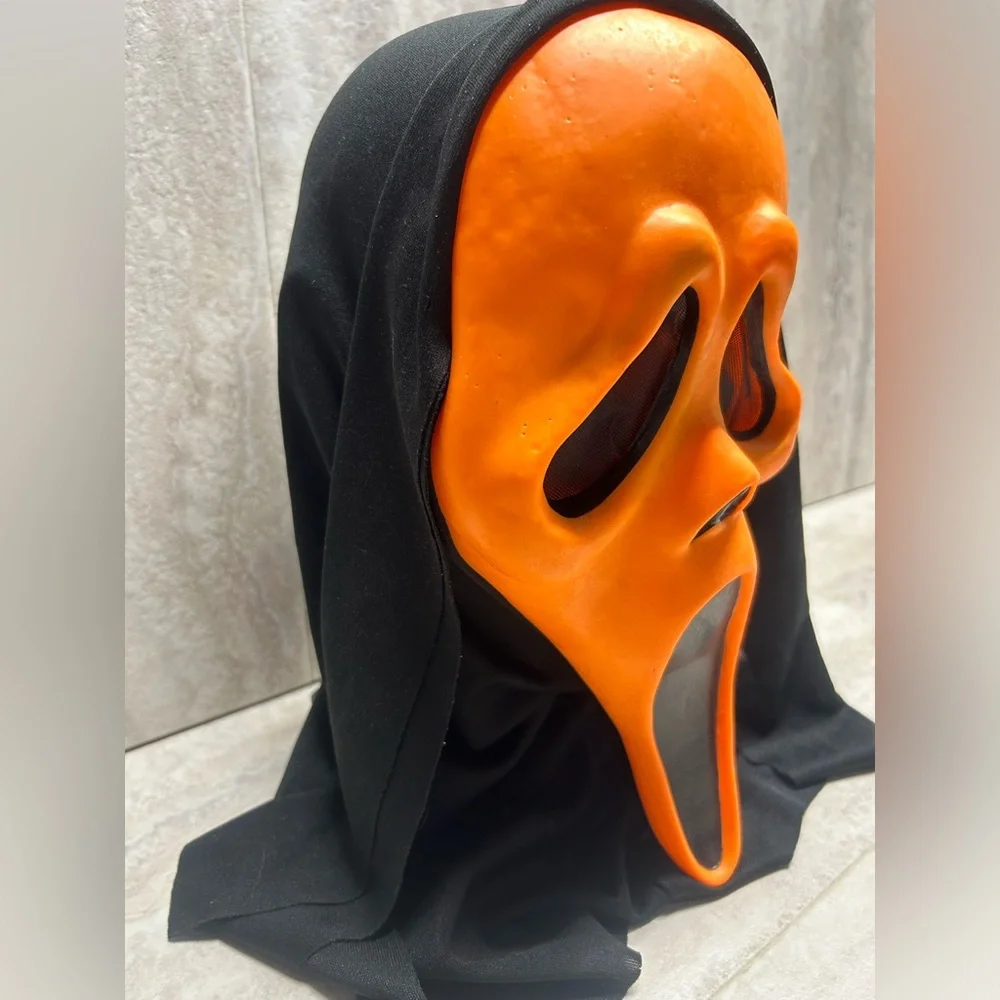Vintage Orange Scream Ghost Face Mask Easter Unlimited Super Rare & Collectible